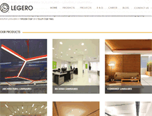 Tablet Screenshot of legerolighting.com